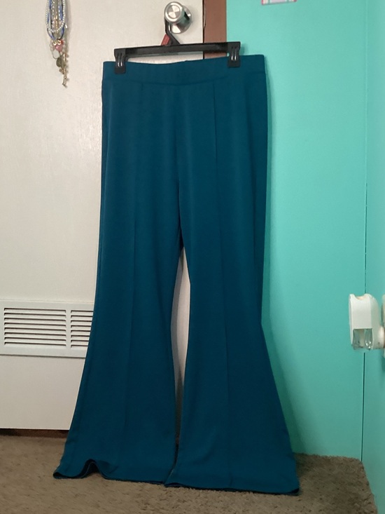 Pants - Teal Wide-Leg  Pants